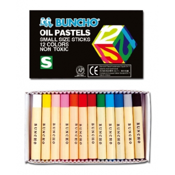 Buncho 12 Colour Oil Pastels